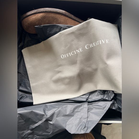 OFFICINE CREATIVE Sz 38.5 Brand New chocolate brown booties suede. - Picture 2 of 10